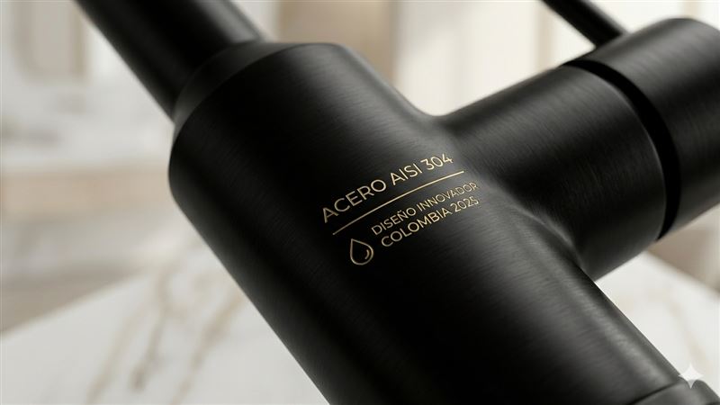 Tendencias grifería de lujo 2025 Colombia negro mate gris humo bronce envejecido