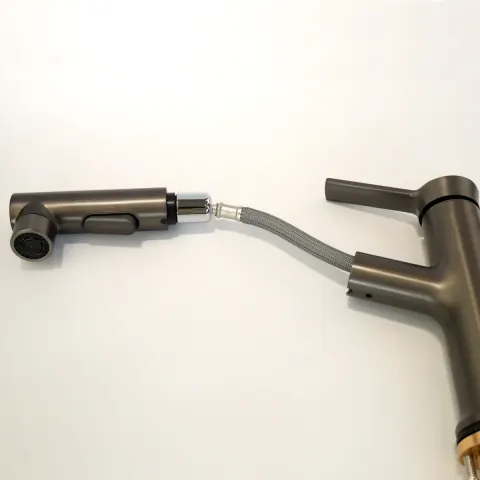 Manguera pull-out extensible retráctil grifería lavamanos acero 304 Colombia