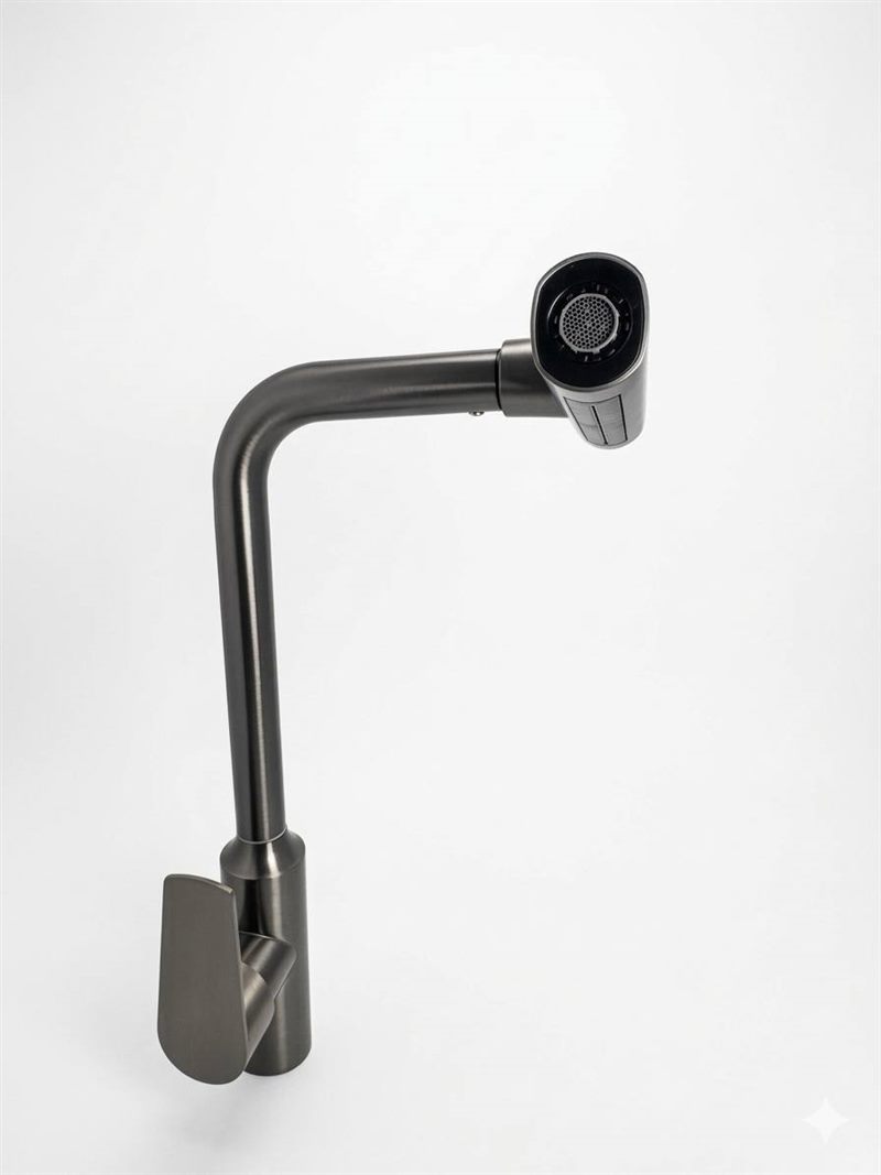 Grifo Cocina Pro 360° foto real — acero inoxidable 304 importador directo Cúcuta Colombia