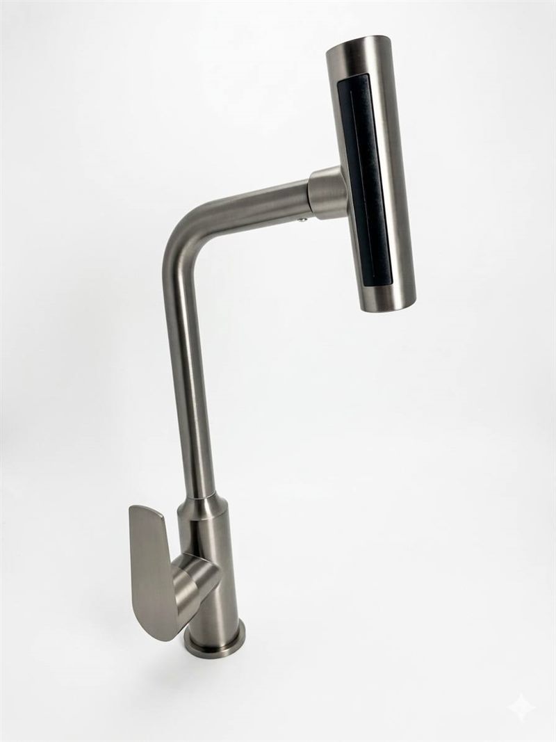 Grifo Cocina Pro 360° vista lateral — foto real
