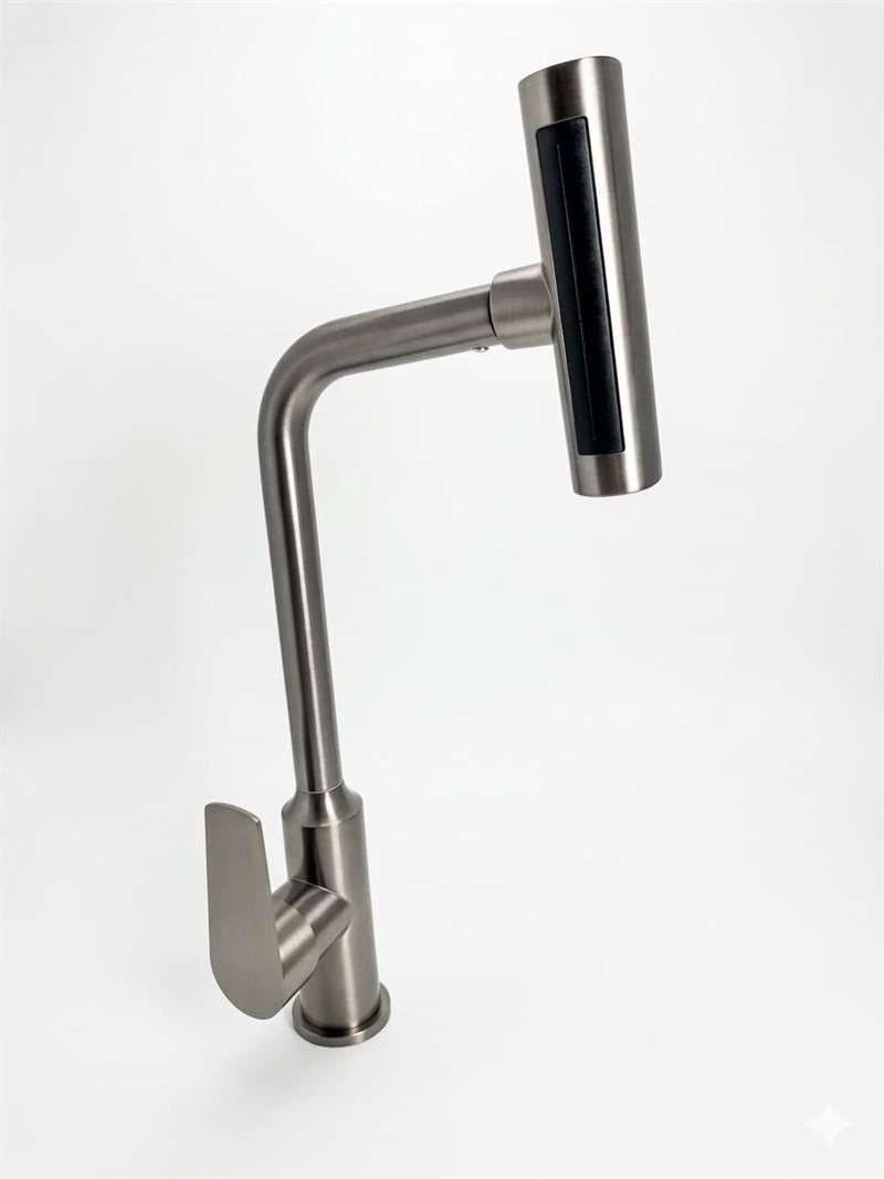 Grifo Cocina Pro 360° peso real — 1.2 kg acero macizo